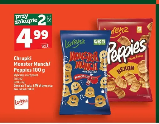 Chrupki Monster Munch / Peppies promocja w TOPAZ