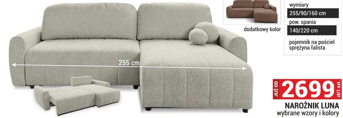 Narożnik Luna promocja w Merkury Market