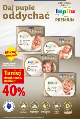 Pieluszki Lupilu Premium promocja w Lidl