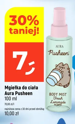 Mgiełka do ciała Aura Pusheen promocja w Dealz