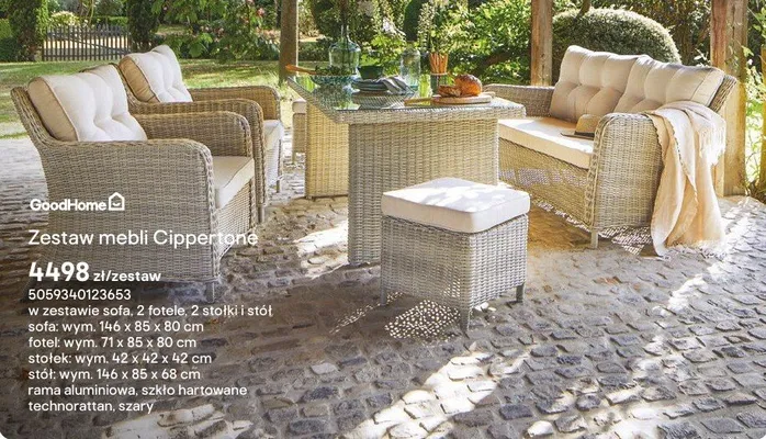 Zestaw mebli Cippertone promocja w Castorama