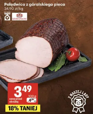 Polędwica z góralskiego pieca promocja w Delikatesy Centrum