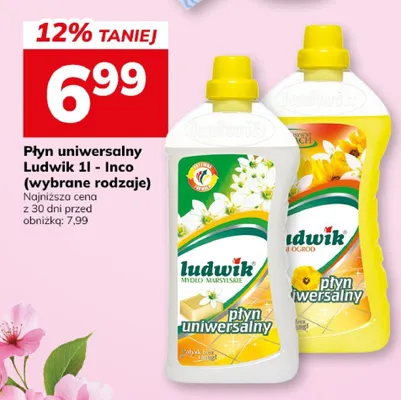 Płyn uniwersalny Ludwik 1l - Inco (wybrane rodzaje) promocja w Hitpol