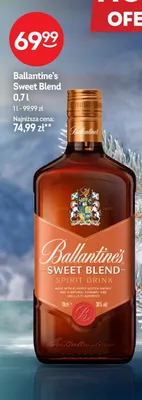 Whisky Ballantine's Sweet Blend 0,7l promocja w Żabka