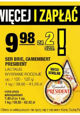 Ser brie Président promocja w SPAR