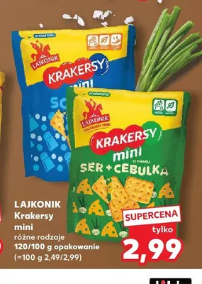 Krakersy mini Lajkonik promocja w Kaufland