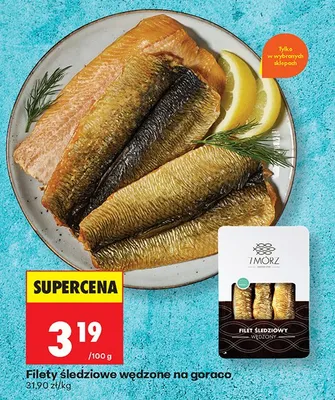 Filety śledziowe wędzone na gorąco promocja w Biedronka
