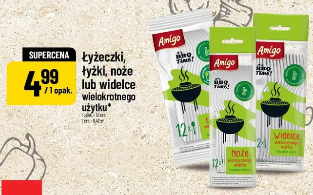 Łyżki wielokrotnego użytku Amigo promocja w POLOmarket