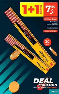 Baterie AA lub AAA, 30 szt. w opakowaniu promocja w Dealz