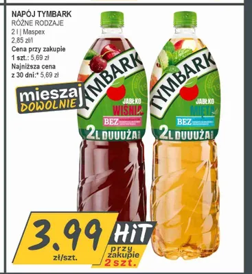 Napój Tymbark Jabłko Wiśnia promocja w Słoneczko