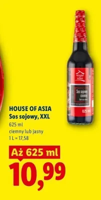 Sos sojowy ciemny House of Asia XXL promocja w Lidl