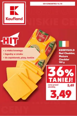 Ser w plastrach Red Cheddar Kerrygold promocja w Kaufland