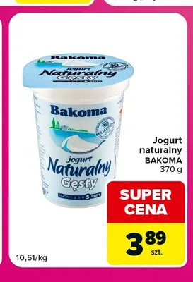 Jogurt naturalny Carrefour promocja w Carrefour Market