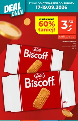Ciastka Lotus Biscoff promocja w Dealz