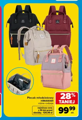 Plecak młodzieżowy Himawari promocja w Carrefour