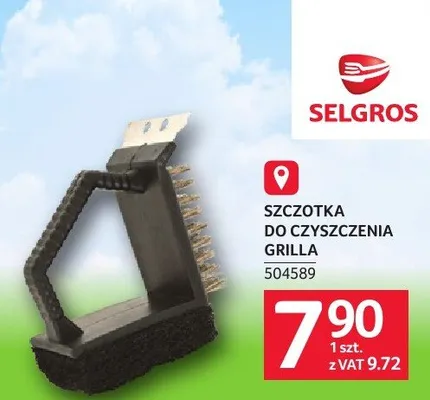 Szczotka do czyszczenia grilla promocja w Selgros