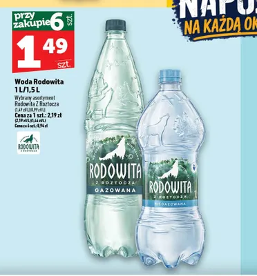 Woda gazowana Rodowita promocja w TOPAZ