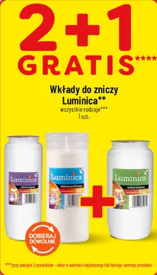 Wkłady do zniczy Luminica promocja w POLOmarket