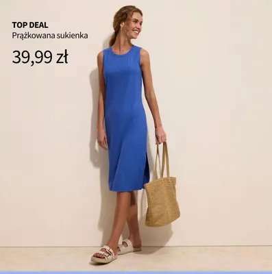 Sukienka prążkowana promocja w bonprix