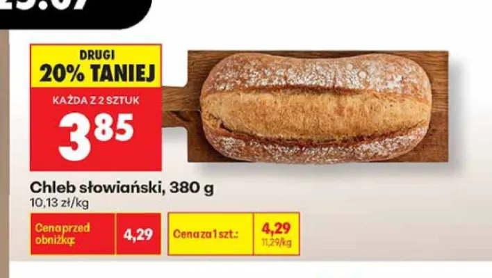 Chleb słowiański promocja w Biedronka