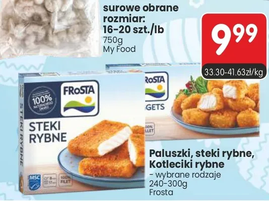 Krewetki surowe obrane rozmiar: 16-20 szt./lb promocja w Market Point