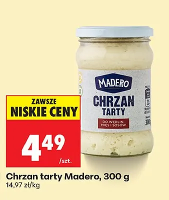 Chrzan tarty promocja w Biedronka