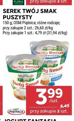 Serek Twój Smak Puszysty OSM Piątnica promocja w Stokrotka