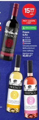 Wino Fresco półsłodkie czerwone promocja w Żabka