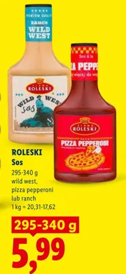 Sos Pizza Pepperoni Roleski promocja w Lidl