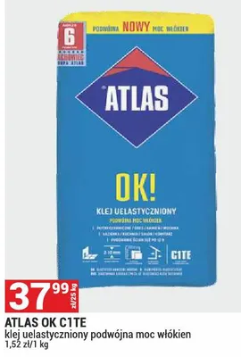 Atlas OK C1TE klej uelastyczniony podwójna moc włókien promocja w Merkury Market
