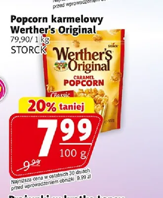 Popcorn karmelowy Werther's Original promocja w Prim Market