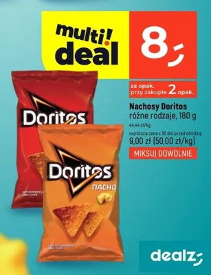 Nachsy Doritos różne rodzaje promocja w Dealz