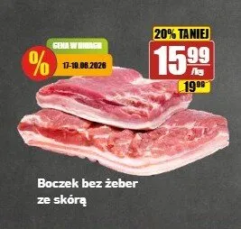 Boczek bez żeber ze skórą promocja w API Market