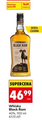 Whisky Black Ram promocja w Biedronka