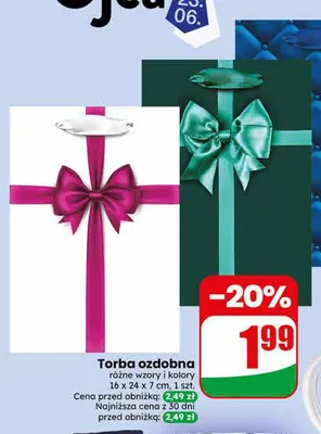 Torba ozdobna promocja w Dino