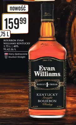 Bourbon Evan Williams Kentucky promocja w Dino