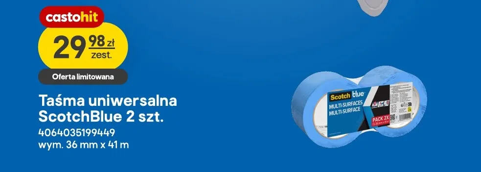 Taśma uniwersalna ScotchBlue 2-pak promocja w Castorama