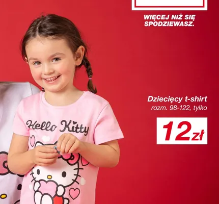 T-shirt dziecięcy Hello Kitty promocja w KiK