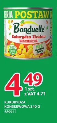 Kukurydza konserwowa Bonduelle promocja w Selgros