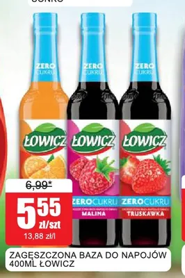 Zagęszczona baza do napojów Łowicz promocja w Bingo
