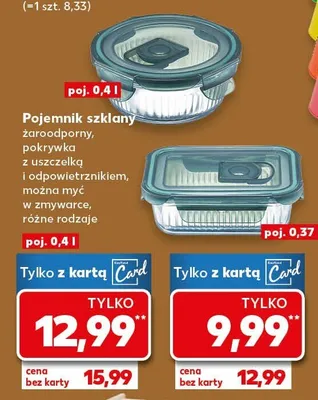 Pojemnik szklany promocja w Kaufland