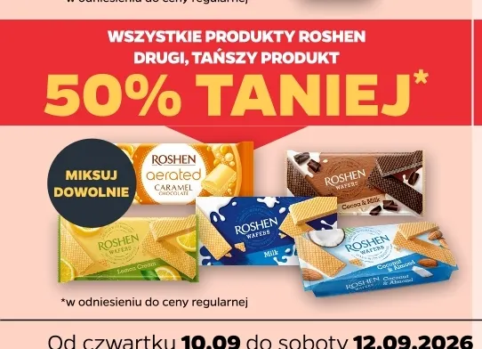 Wafle Lemon Cream Roshen promocja w Netto