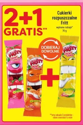 Cukierki rozpuszczalne Fritt truskawkowe promocja w POLOmarket