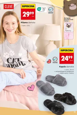 Kapcie damskie promocja w Biedronka