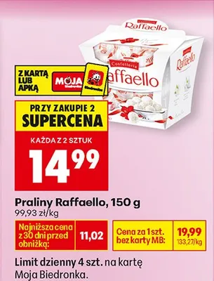Praliny Raffaello promocja w Biedronka