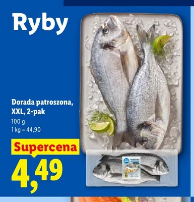 Dorada patroszona XXL 2-pak promocja w Lidl
