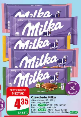 Czekolada Milka promocja w Dino