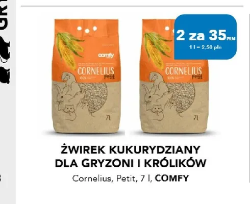 Żwirek kukurydziany dla gryzoni i królików Cornelius Petit Comfy promocja w Aquael zoo