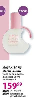 Woda perfumowana dla kobiet Matsu Sakura promocja w Hebe