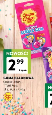 Guma balonowa Chupa Chups Tutti Frutti promocja w Intermarche